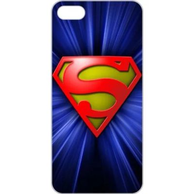 Лот: 3530658. Фото: 1. Чехол Iphone 5, 5S, SuperMan. Чехлы, бамперы
