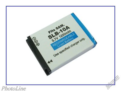 Лот: 5976253. Фото: 1. Аккумлятор SLB-10A для фотоаппаратов... Аккумуляторы, зарядные