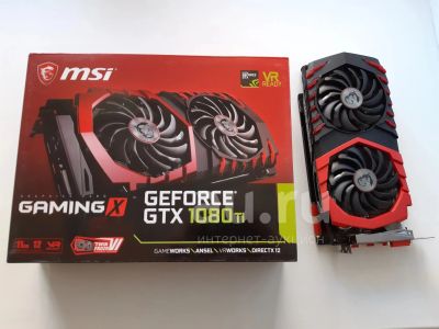 Лот: 18410580. Фото: 1. Видеокарта MSI GeForce GTX 1080... Видеокарты