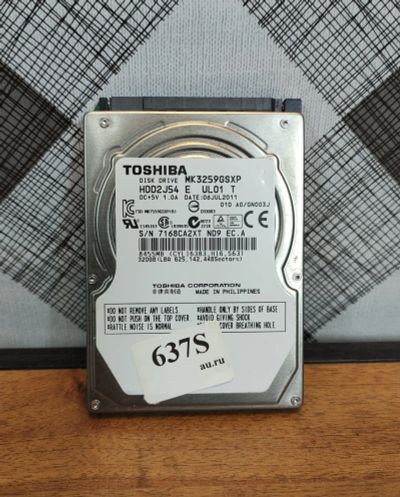 Лот: 19377315. Фото: 1. Жесткий диск SATA-II 2,5 Toshiba... Жёсткие диски (HDD)