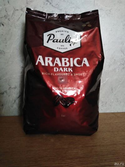 Лот: 15509130. Фото: 1. Paulig Arabica Dark кофе зерновой... Чай, кофе, какао