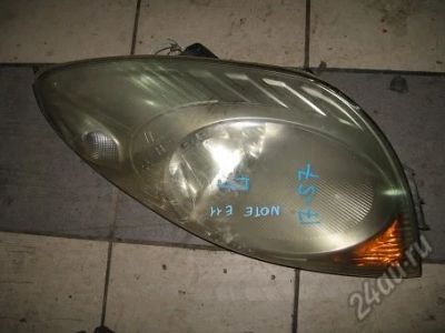 Лот: 5940490. Фото: 1. Фара левая 1757 Nissan Note E11. Оптика и освещение