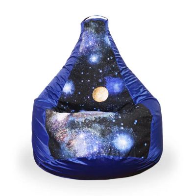 Лот: 9069749. Фото: 1. Кресло-мешок BeanBag синий "Космос... Кресла-мешки