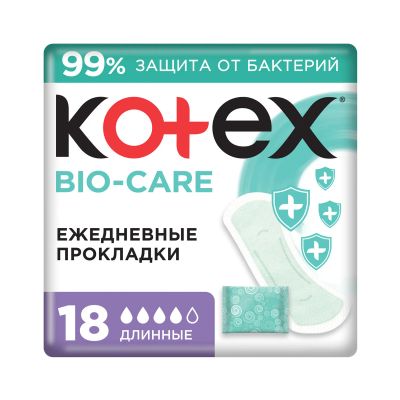 Лот: 24336315. Фото: 1. Котекс Био-кэа прокладки ежедневные... Лекарства
