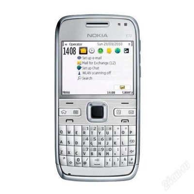 Лот: 1496143. Фото: 1. Nokia E72 Белый. Смартфоны