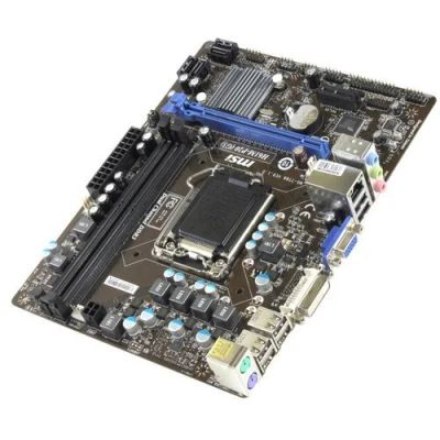 Лот: 17108283. Фото: 1. Материнская плата MSI H61M-P20... Материнские платы