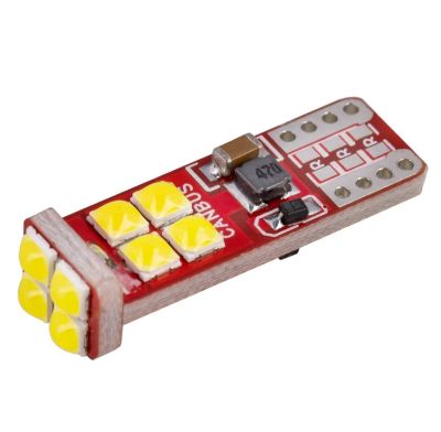 Лот: 19857046. Фото: 1. Лампа 12В Т10 12В/24В 12SMD Белый... Оптика и освещение