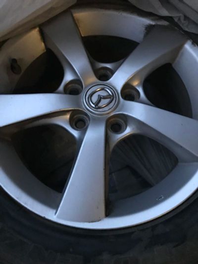 Лот: 11412718. Фото: 1. Диски оригинальные Mazda с летней... Шины на дисках