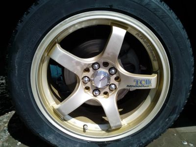 Лот: 7547026. Фото: 1. Диски subaru 5*100. Шины на дисках