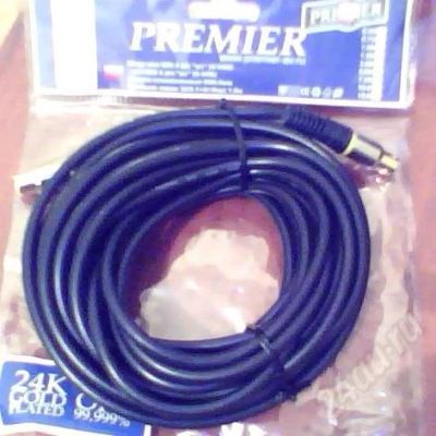 Лот: 649664. Фото: 1. Шнур mini DIN 4 pin (S-VHS) -... Шнуры, кабели, разъёмы