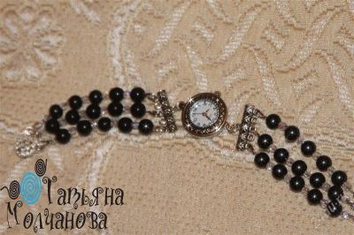 Лот: 1578569. Фото: 1. Часы "Черный агат". Авторская... Красноярск