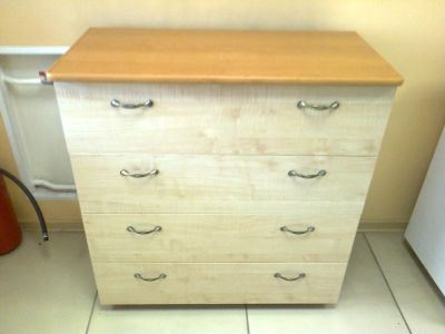 Лот: 4431209. Фото: 1. Комод 4 ящика из ЛДСП. Комоды