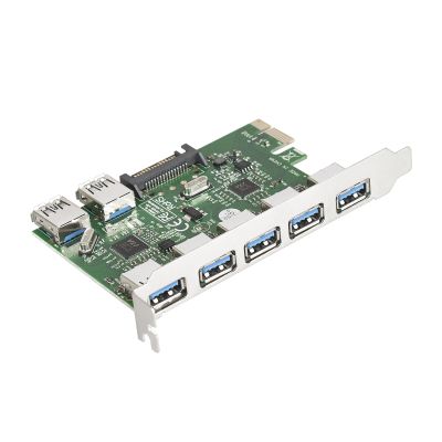 Лот: 20305699. Фото: 1. Контроллер PCI-E=>USB 3.0x5 ext... Платы расширения, контроллеры, доп. порты
