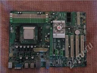 Лот: 156827. Фото: 1. мамка АМ2 Nforce 550 Biostar... Материнские платы