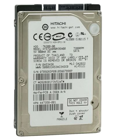 Лот: 6128184. Фото: 1. Internal Notebook Hard Drive HGST... Жёсткие диски (HDD)