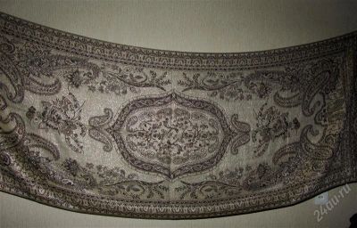 Лот: 1391345. Фото: 1. Двусторонний палантин с люрексом... Шарфы, платки