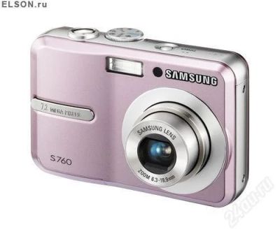 Лот: 1221922. Фото: 1. Samsung S760 pink. Цифровые компактные