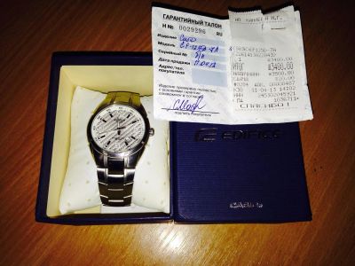 Лот: 3453353. Фото: 1. Часы Casio Edifice EF125D-7A. Оригинальные наручные часы