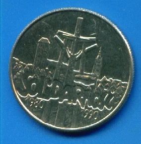 Лот: 8741806. Фото: 1. Польша 10000 злотых 1990 Солидарность... Европа