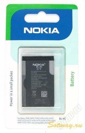 Лот: 955431. Фото: 1. АКБ BL-4C NOKIA 6100/ 7200/ 6300... Аккумуляторы
