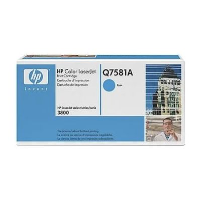 Лот: 17750028. Фото: 1. Тонер-картридж HP Q7581A Cyan... Картриджи, расходные материалы