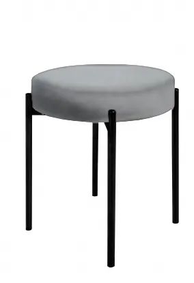Лот: 21292704. Фото: 1. Пуфик POPPI каркас металл черный... Столы, стулья, обеденные группы