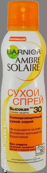 Лот: 11033345. Фото: 1. Солнцезащитный сухой спрей Garnier... Уход за телом