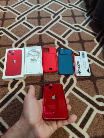 Лот: 19821360. Фото: 1. iPhone 13 mini 128 красный. Смартфоны