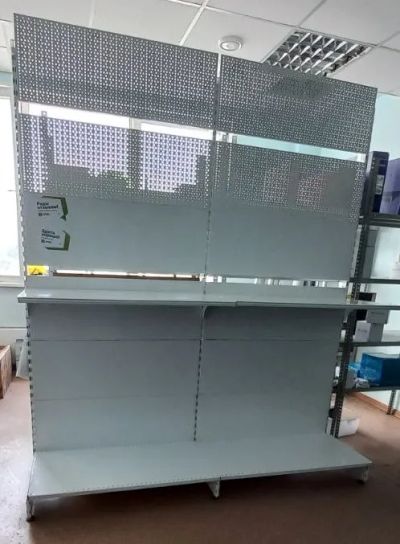 Лот: 22846931. Фото: 1. Стеллаж торговый выставочный двойной. Торговое