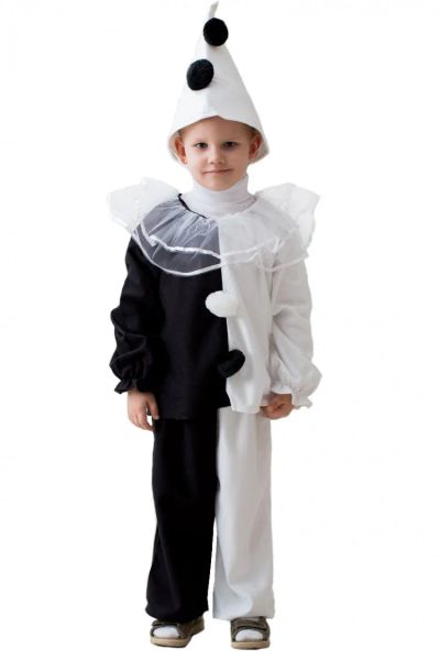 Лот: 14826713. Фото: 1. Карнавальный костюм "Пьеро", колпак... Детские карнавальные, праздничные костюмы