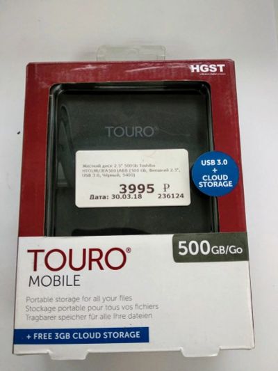 Лот: 12642362. Фото: 1. 2.5" 500Gb Toshiba Htolmu3EA5001ABB... Внешние жесткие диски