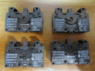 Лот: 2531400. Фото: 1. siemens 3sb3400-0b контактный... Электрические щиты, боксы, шкафы