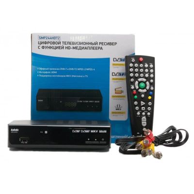 Лот: 6181582. Фото: 1. Ресивер DVB-T2 BBK SMP244HDT2. Цифровое, спутниковое ТВ