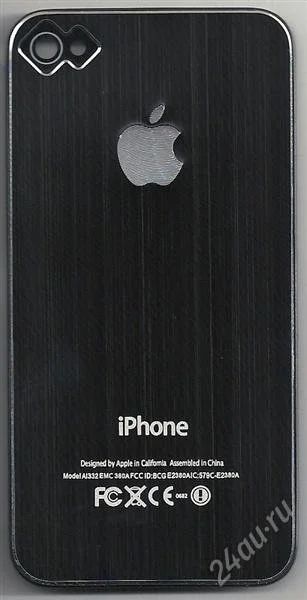 Лот: 739793. Фото: 1. задняя панель для iphone 4 (металл... Корпуса, клавиатуры, кнопки