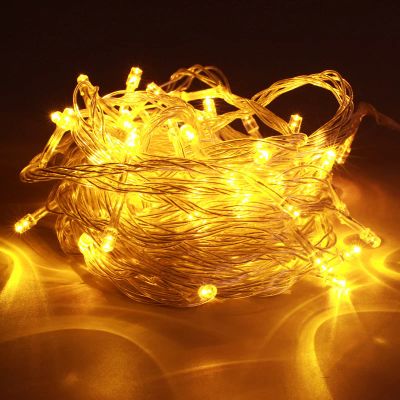 Лот: 16845758. Фото: 1. Гирлянда на елку 200Led на прозрачном... Гирлянды, шарики, новогодние аксессуары