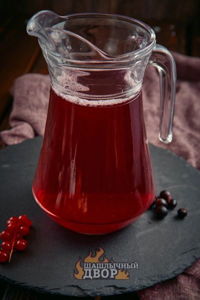 Лот: 18364009. Фото: 1. Домашний морс из брусники. Напитки