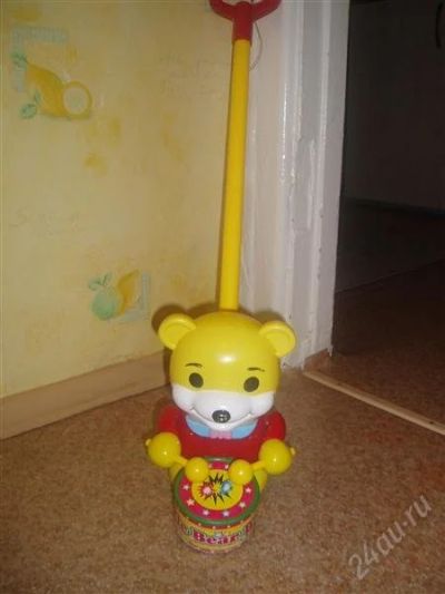 Лот: 1294947. Фото: 1. Каталка-медвежонок. Другое (игрушки)