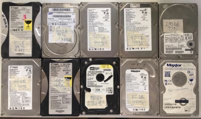 Лот: 13842710. Фото: 1. Жесткие Диски HDD ATA IDE 10шт... Жёсткие диски (HDD)