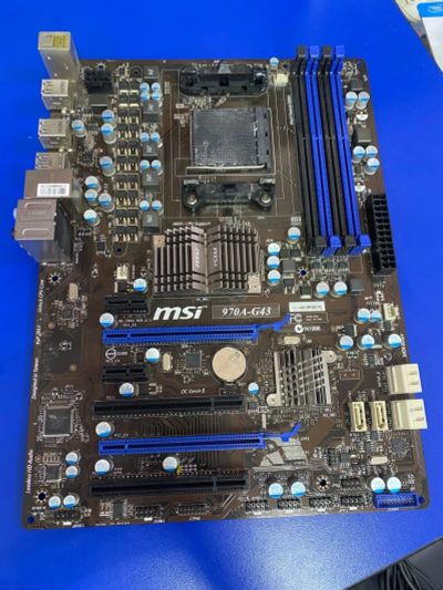 Лот: 17470122. Фото: 1. Материнская плата MSI 970A-G43... Материнские платы