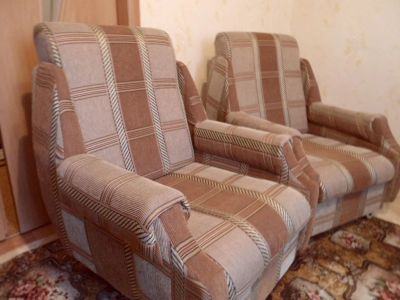 Лот: 3076306. Фото: 1. 2 кресла в очень хорошем состоянии. Кресла, пуфы