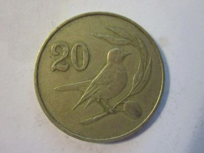 Лот: 7669999. Фото: 1. 20 центов 1983 Кипр птица. Европа