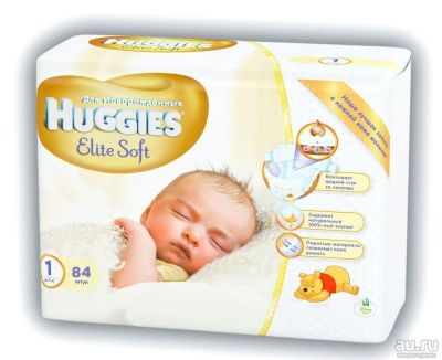 Лот: 8264453. Фото: 1. Подгузники Huggies Elite Soft... Детская гигиена