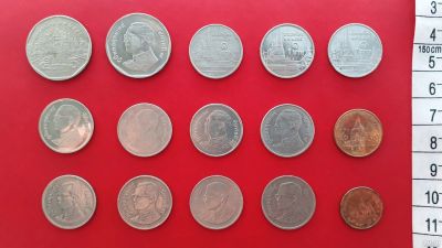 Лот: 13844378. Фото: 1. Таиланд набор монет 5 бат, 1 бат... Азия