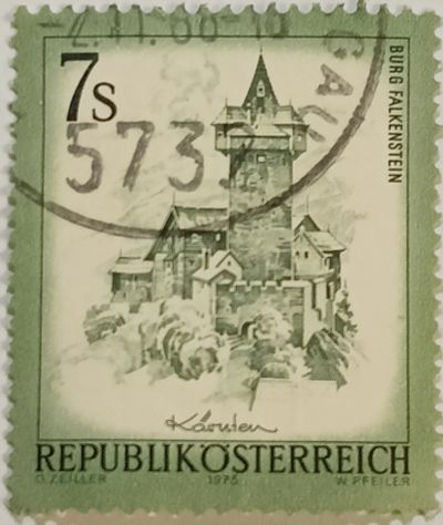 Лот: 25348650. Фото: 1. Марки_Австрии, 7 öS -Австрийский... Марки