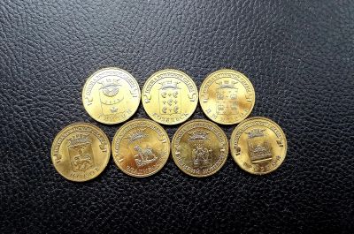 Лот: 19217747. Фото: 1. 10 рублей ГВС 7 штук, отличные... Россия после 1991 года