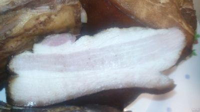 Лот: 12093434. Фото: 1. Грудинка домашнего копчения. Мясо, птица, яйцо