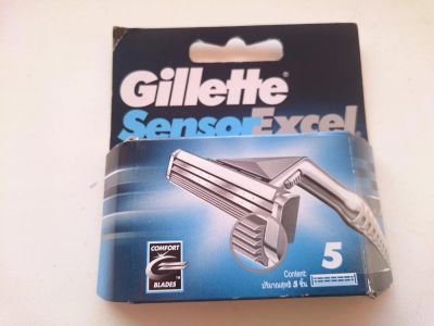 Лот: 6487216. Фото: 1. Лезвия Gillette Sensor Excel 5шт... Бытовая химия