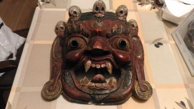 Лот: 17087591. Фото: 1. Тибетская маска №2. Другое (предметы интерьера)