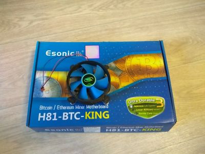 Лот: 15832716. Фото: 1. Esonic H81-BTC-KING + Intel G1840. Материнские платы