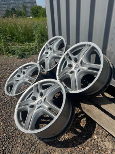 Лот: 25632655. Фото: 1. Porsche Cayenne R18 8JJ ET57 PCD... Диски